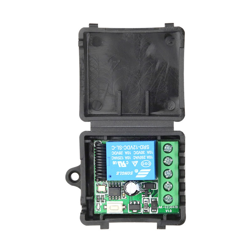 DC12V micro remote RF control receiver,1 channel, 433/315MHz